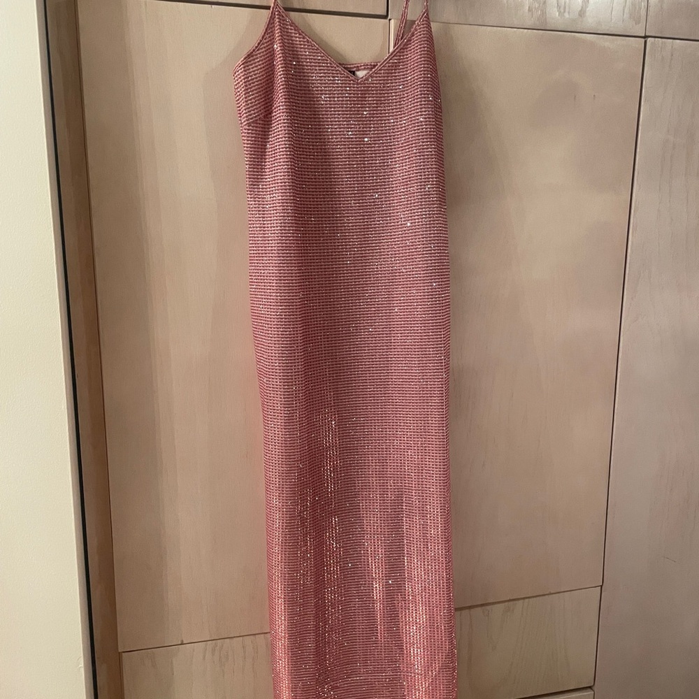 Glamorous Strapless Pink Dress